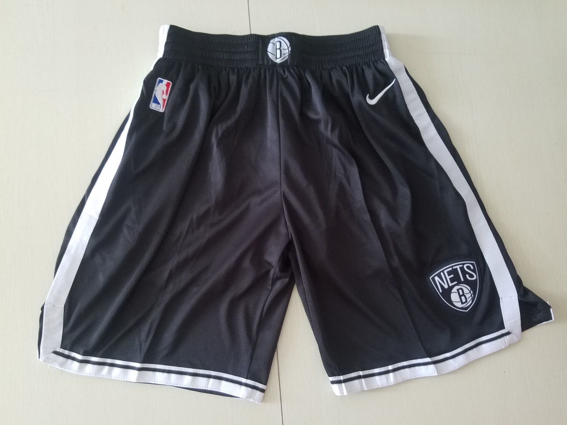 Youth NBA Nike Brooklyn Nets white shorts style2->youth nba jersey->Youth Jersey